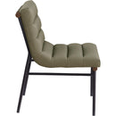 Meridian Burke Olive Vegan Leather Dining Chair IMAGE 4