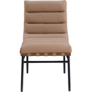 Meridian Burke Tan Vegan Leather Dining Chair IMAGE 3