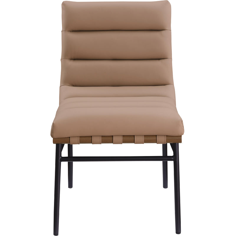 Meridian Burke Tan Vegan Leather Dining Chair IMAGE 3