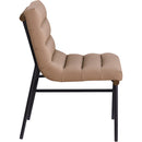 Meridian Burke Tan Vegan Leather Dining Chair IMAGE 4