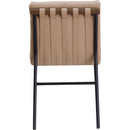 Meridian Burke Tan Vegan Leather Dining Chair IMAGE 5