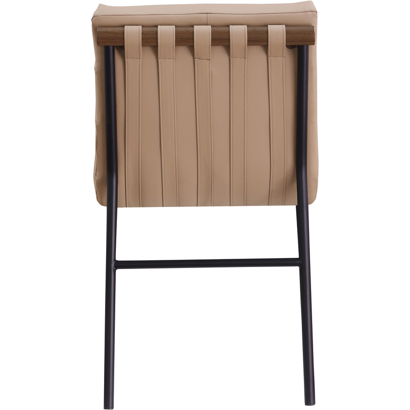 Meridian Burke Tan Vegan Leather Dining Chair IMAGE 5