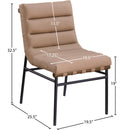 Meridian Burke Tan Vegan Leather Dining Chair IMAGE 8