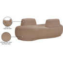 Meridian Argyle Beige Teddy Fabric Chaise/Loveseat IMAGE 14