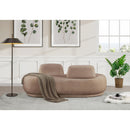 Meridian Argyle Beige Teddy Fabric Chaise/Loveseat IMAGE 2