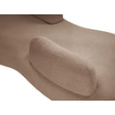 Meridian Argyle Beige Teddy Fabric Chaise/Loveseat IMAGE 7