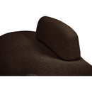 Meridian Argyle Brown Teddy Fabric Chaise/Loveseat IMAGE 8