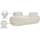 Meridian Argyle Cream Teddy Fabric Chaise/Loveseat IMAGE 14