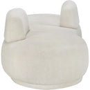 Meridian Argyle Cream Teddy Fabric Chaise/Loveseat IMAGE 4