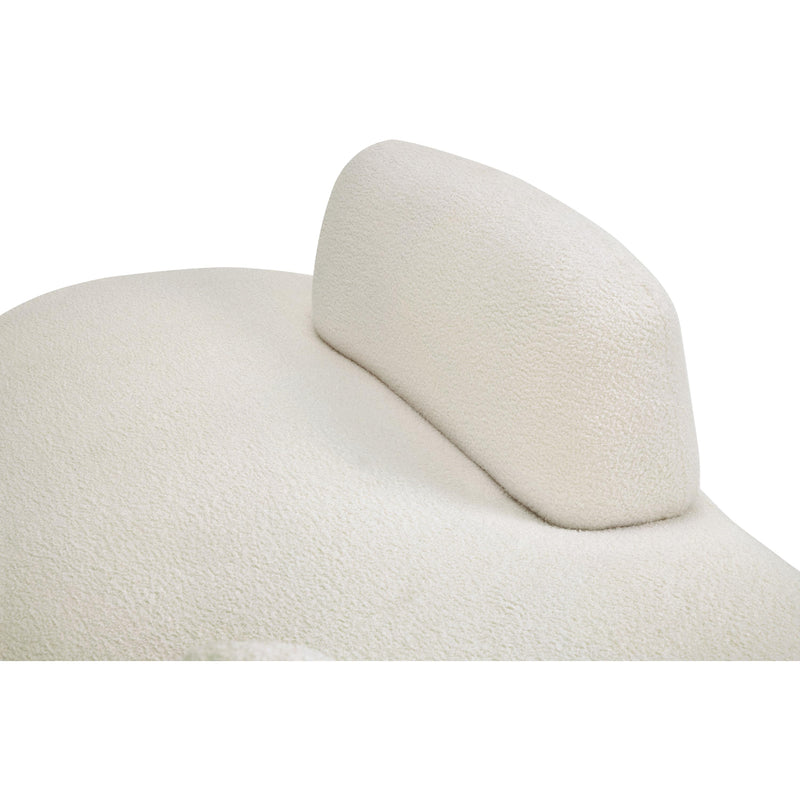 Meridian Argyle Cream Teddy Fabric Chaise/Loveseat IMAGE 8