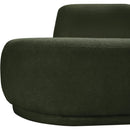 Meridian Argyle Green Teddy Fabric Chaise/Loveseat IMAGE 11
