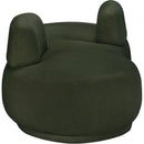 Meridian Argyle Green Teddy Fabric Chaise/Loveseat IMAGE 4