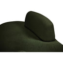 Meridian Argyle Green Teddy Fabric Chaise/Loveseat IMAGE 8