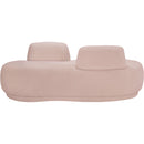 Meridian Argyle Pink Teddy Fabric Chaise/Loveseat IMAGE 3