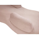 Meridian Argyle Pink Teddy Fabric Chaise/Loveseat IMAGE 7