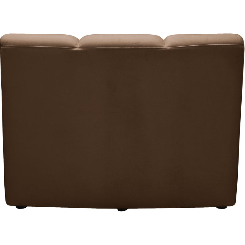 Meridian Infinity Brown Velvet Modular Chair IMAGE 4