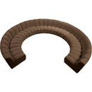 Meridian Infinity Brown Velvet 10 pc Modular Sectional IMAGE 5