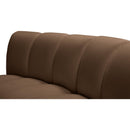 Meridian Infinity Brown Velvet 10 pc Modular Sectional IMAGE 8