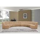  Meridian Infinity 183" Camel Velvet Upholstered 8 pc Modular Sectional IMAGE 2