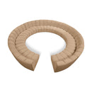  Meridian Infinity 183" Camel Velvet Upholstered 12 pc Modular Sectional IMAGE 1