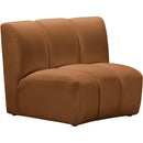  Meridian Infinity Saddle Velvet Upholstered Modular Chair IMAGE 3