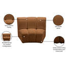  Meridian Infinity Saddle Velvet Upholstered Modular Chair IMAGE 6