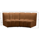  Meridian Infinity 83" Saddle Velvet Upholstered 2 pc Modular Sectional IMAGE 10