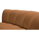  Meridian Infinity 83" Saddle Velvet Upholstered 2 pc Modular Sectional IMAGE 8