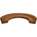 Meridian Infinity Saddle Velvet 8 pc Modular Sectional IMAGE 5