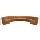 Meridian Infinity Saddle Velvet 9 pc Modular Sectional IMAGE 10