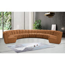 Meridian Infinity Saddle Velvet 9 pc Modular Sectional IMAGE 2
