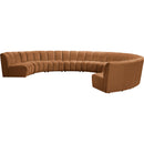 Meridian Infinity Saddle Velvet 9 pc Modular Sectional IMAGE 3