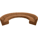 Meridian Infinity Saddle Velvet 9 pc Modular Sectional IMAGE 5