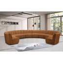 Meridian Infinity Saddle Velvet 10 pc Modular Sectional IMAGE 2