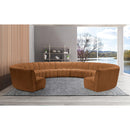 Meridian Infinity Saddle Velvet 11 pc Modular Sectional IMAGE 2