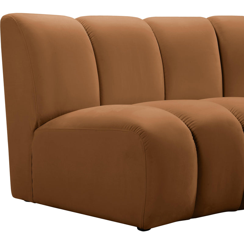 Meridian Infinity Saddle Velvet 11 pc Modular Sectional IMAGE 6