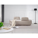 Meridian Argyle Beige Chenille Fabric Chaise/Loveseat IMAGE 2