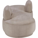 Meridian Argyle Beige Chenille Fabric Chaise/Loveseat IMAGE 4