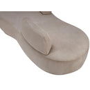 Meridian Argyle Beige Chenille Fabric Chaise/Loveseat IMAGE 8