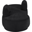 Meridian Argyle Black Chenille Fabric Chaise/Loveseat IMAGE 4