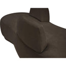 Meridian Argyle Brown Chenille Fabric Chaise/Loveseat IMAGE 11