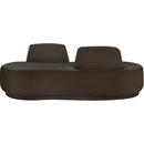 Meridian Argyle Brown Chenille Fabric Chaise/Loveseat IMAGE 3