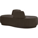 Meridian Argyle Brown Chenille Fabric Chaise/Loveseat IMAGE 5