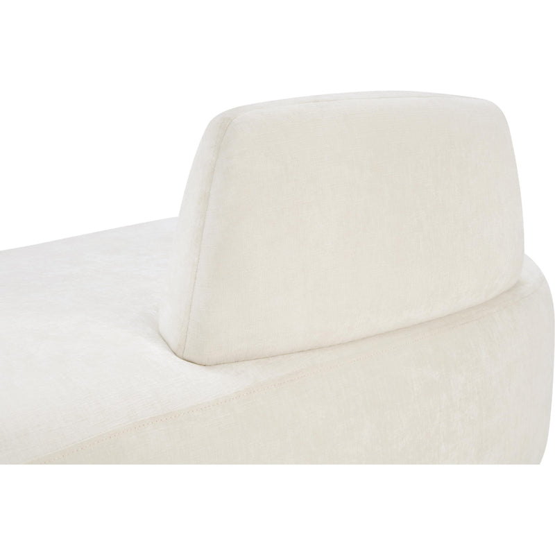 Meridian Argyle Cream Chenille Fabric Chaise/Loveseat IMAGE 10