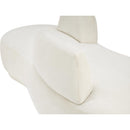 Meridian Argyle Cream Chenille Fabric Chaise/Loveseat IMAGE 11