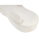 Meridian Argyle Cream Chenille Fabric Chaise/Loveseat IMAGE 8