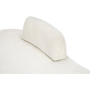 Meridian Argyle Cream Chenille Fabric Chaise/Loveseat IMAGE 9