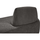 Meridian Argyle Grey Chenille Fabric Chaise/Loveseat IMAGE 10