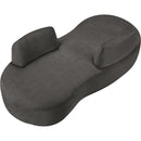 Meridian Argyle Grey Chenille Fabric Chaise/Loveseat IMAGE 7