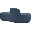 Meridian Argyle Light Blue Chenille Fabric Chaise/Loveseat IMAGE 5